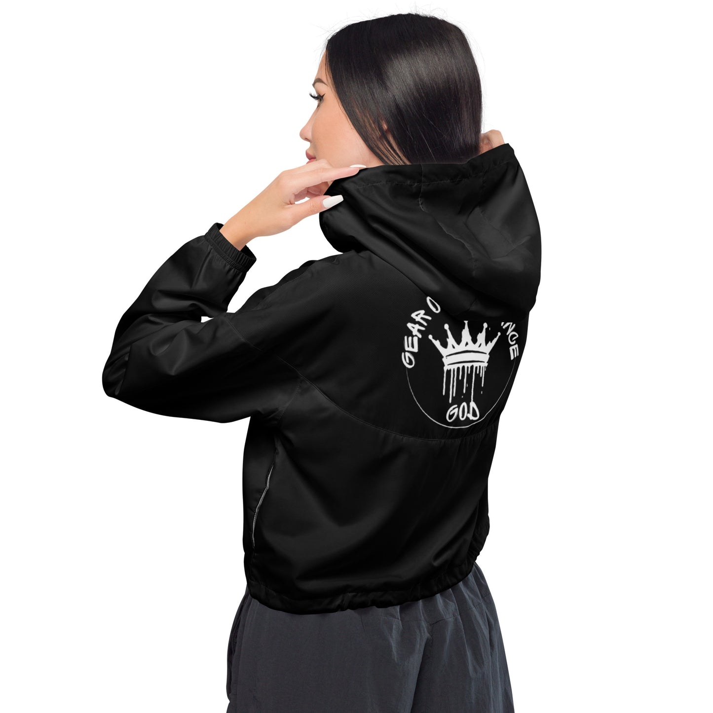 Women’s Cropped Windbreaker _GOD