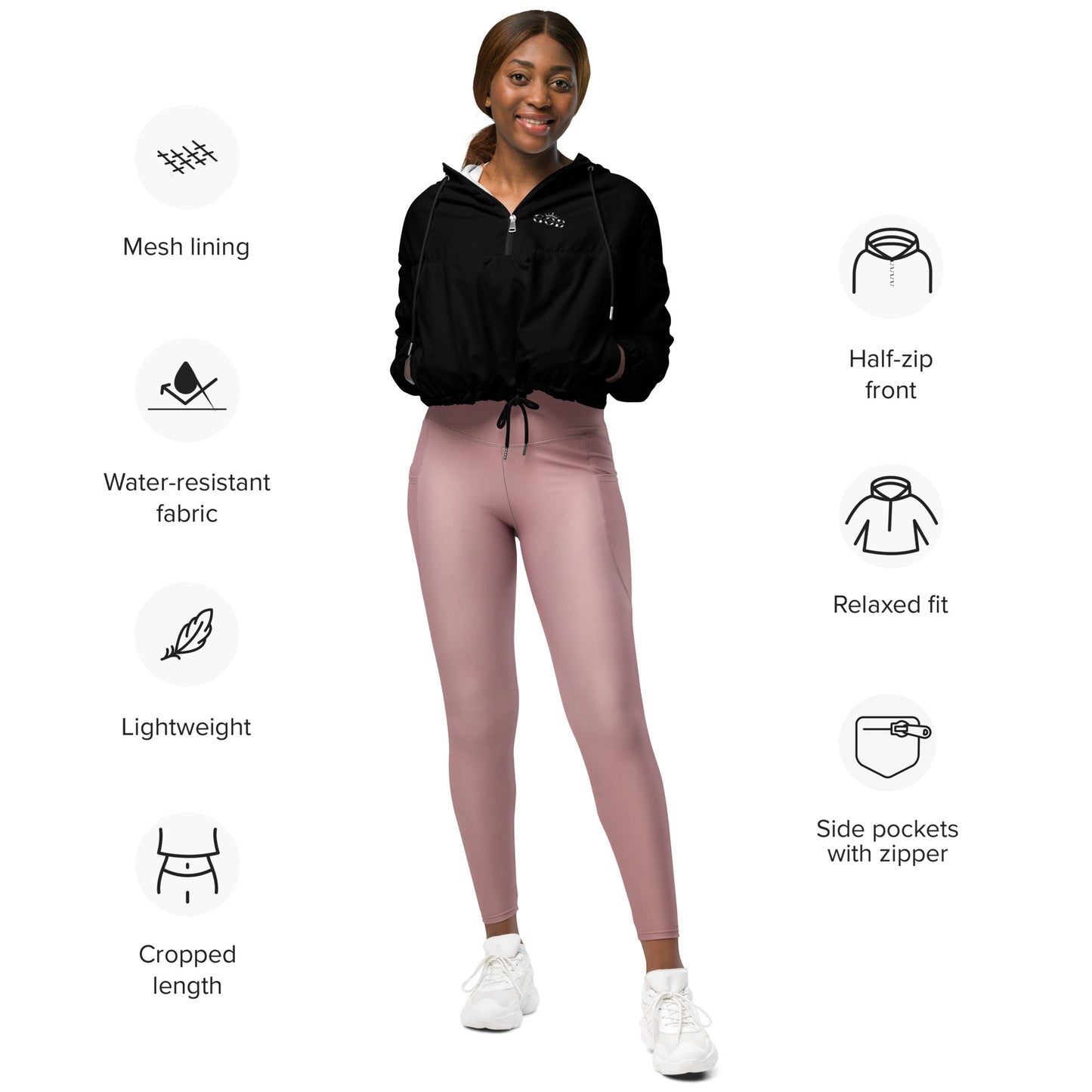 Women’s Cropped Windbreaker _GOD