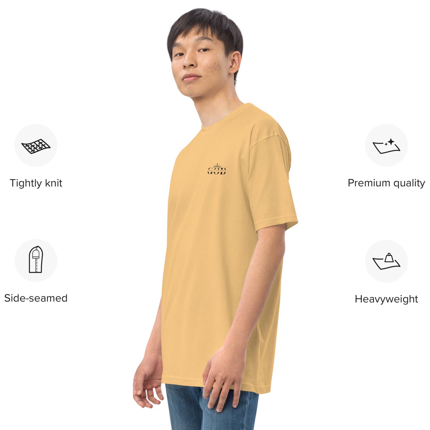 Men’s Premium Heavyweight T-Shirt _GOD