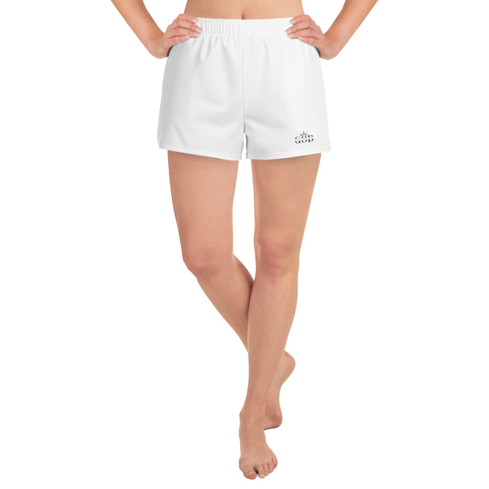 Women’s Recycled Athletic Shorts _GOD