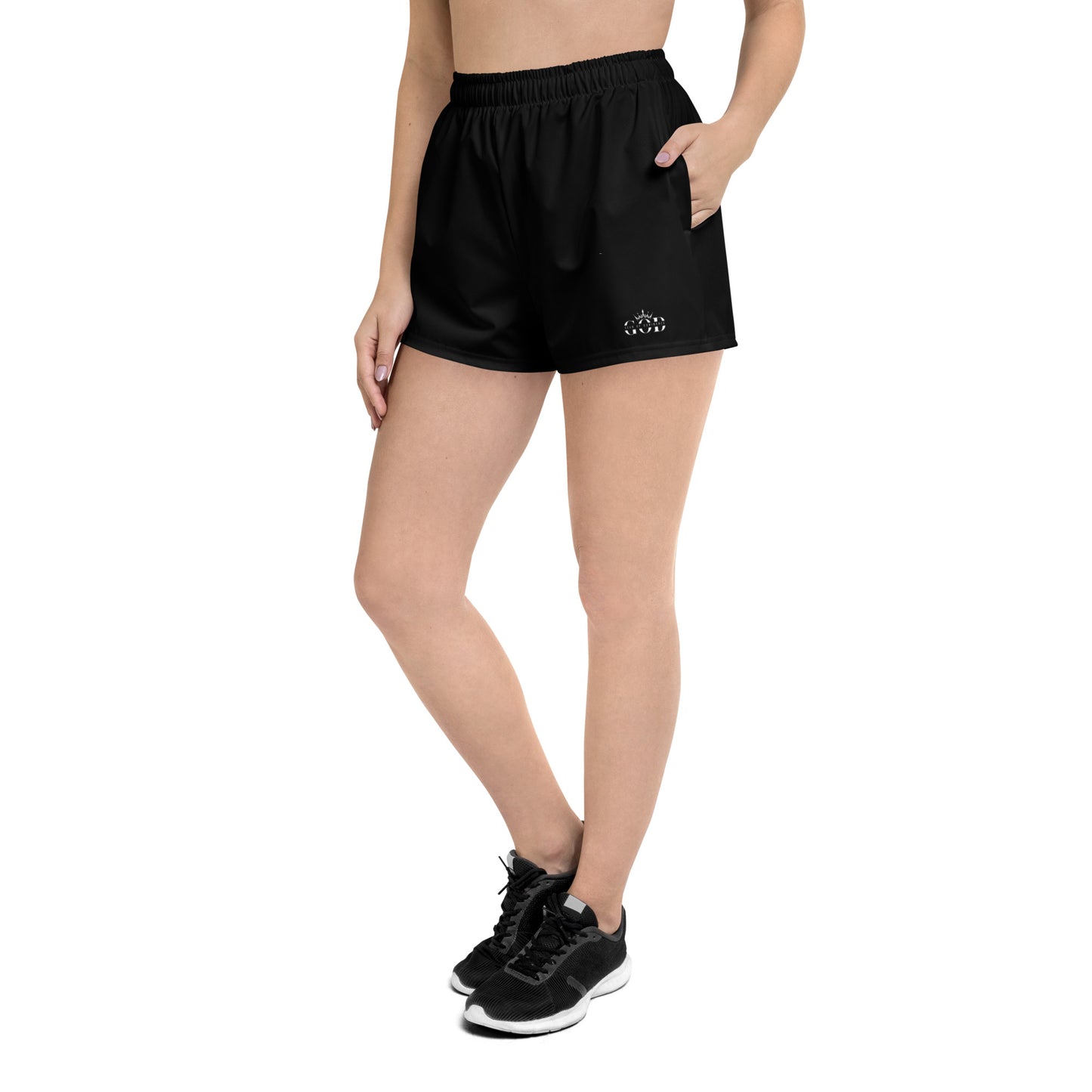 Women’s Recycled Athletic Shorts _GOD