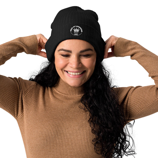 Organic Ribbed Beanie _GOD