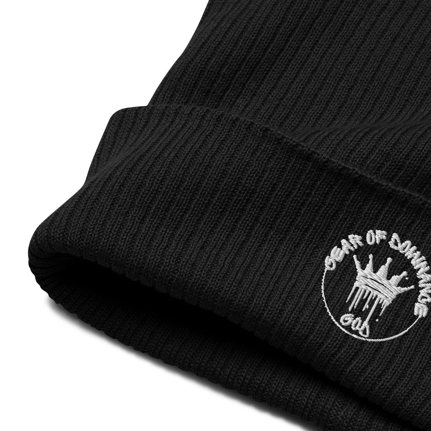 Organic Ribbed Beanie _GOD