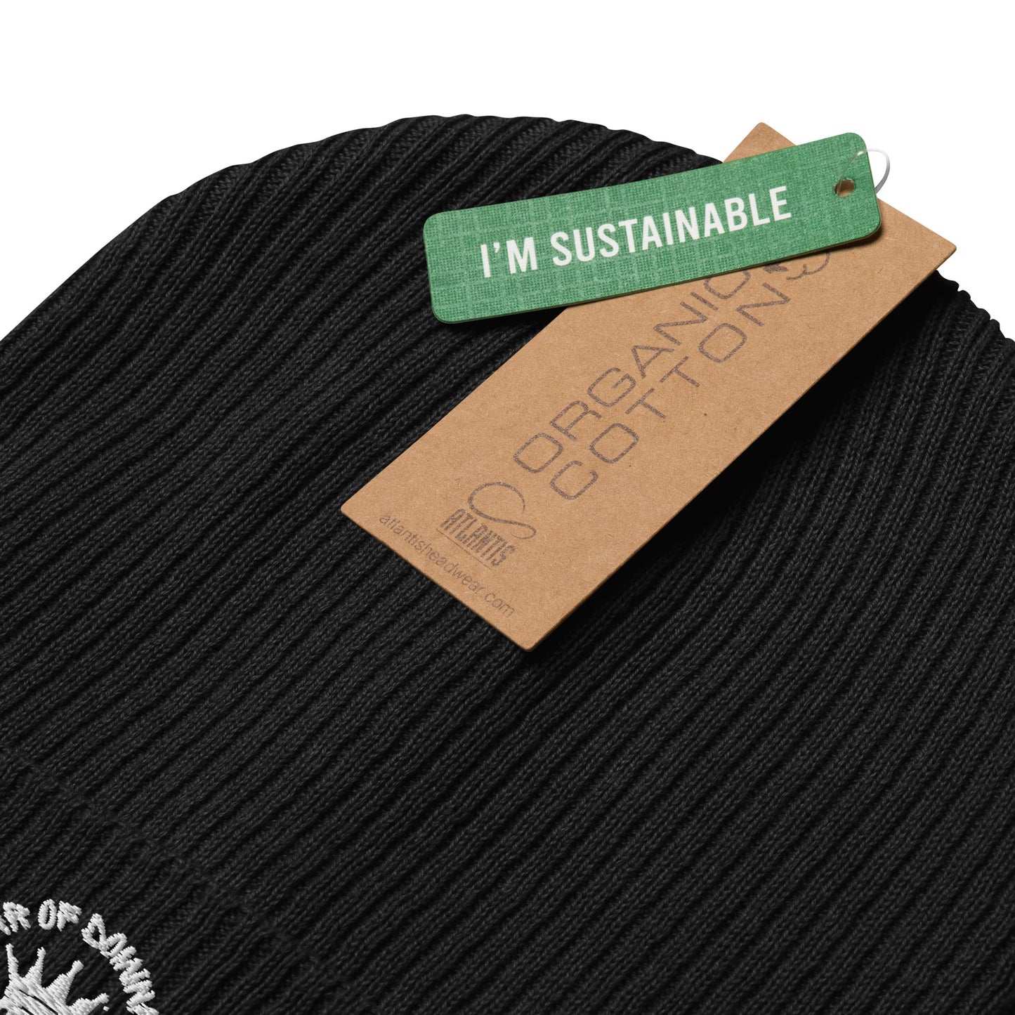 Organic Ribbed Beanie _GOD