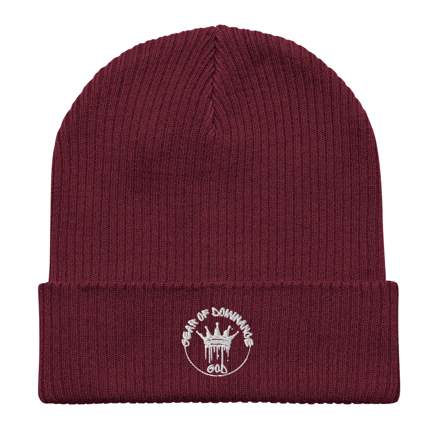 Organic Ribbed Beanie _GOD