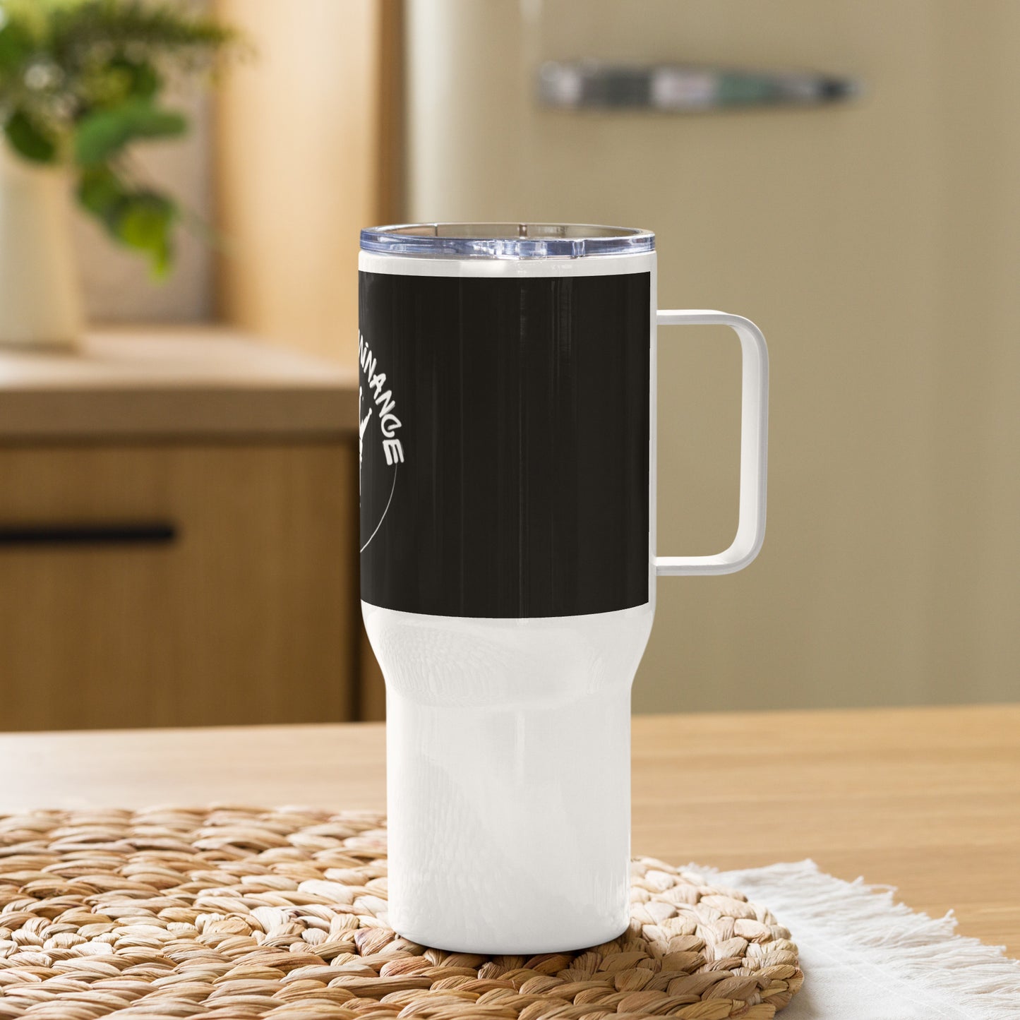 Travel mug with a handle _GOD