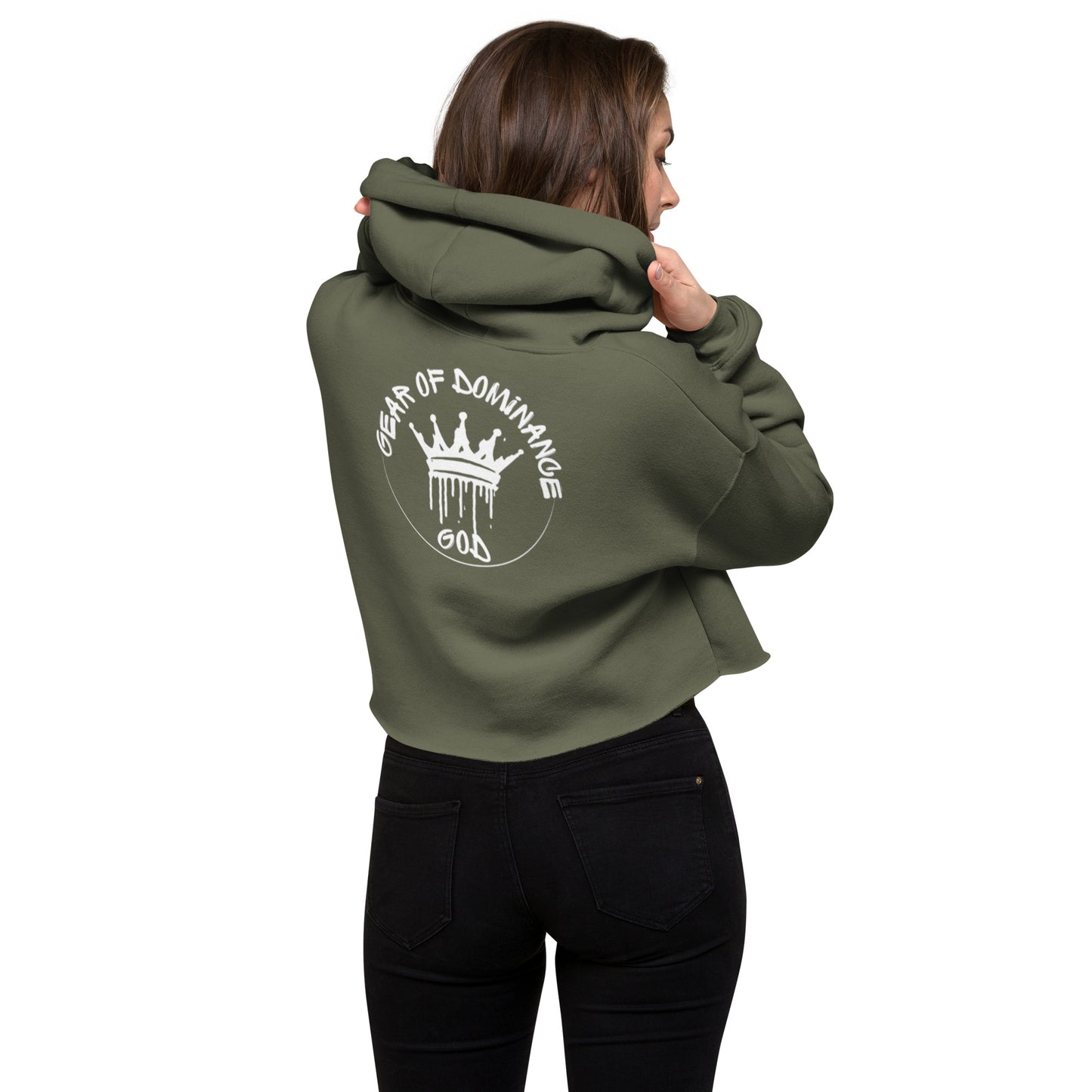 Crop Hoodie - Gear Of Dominance